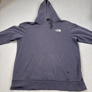 The North Face Hoodie Men LRG Navy Pullover Sweatshirt  Logo Kangaroo WEAR CUFFS